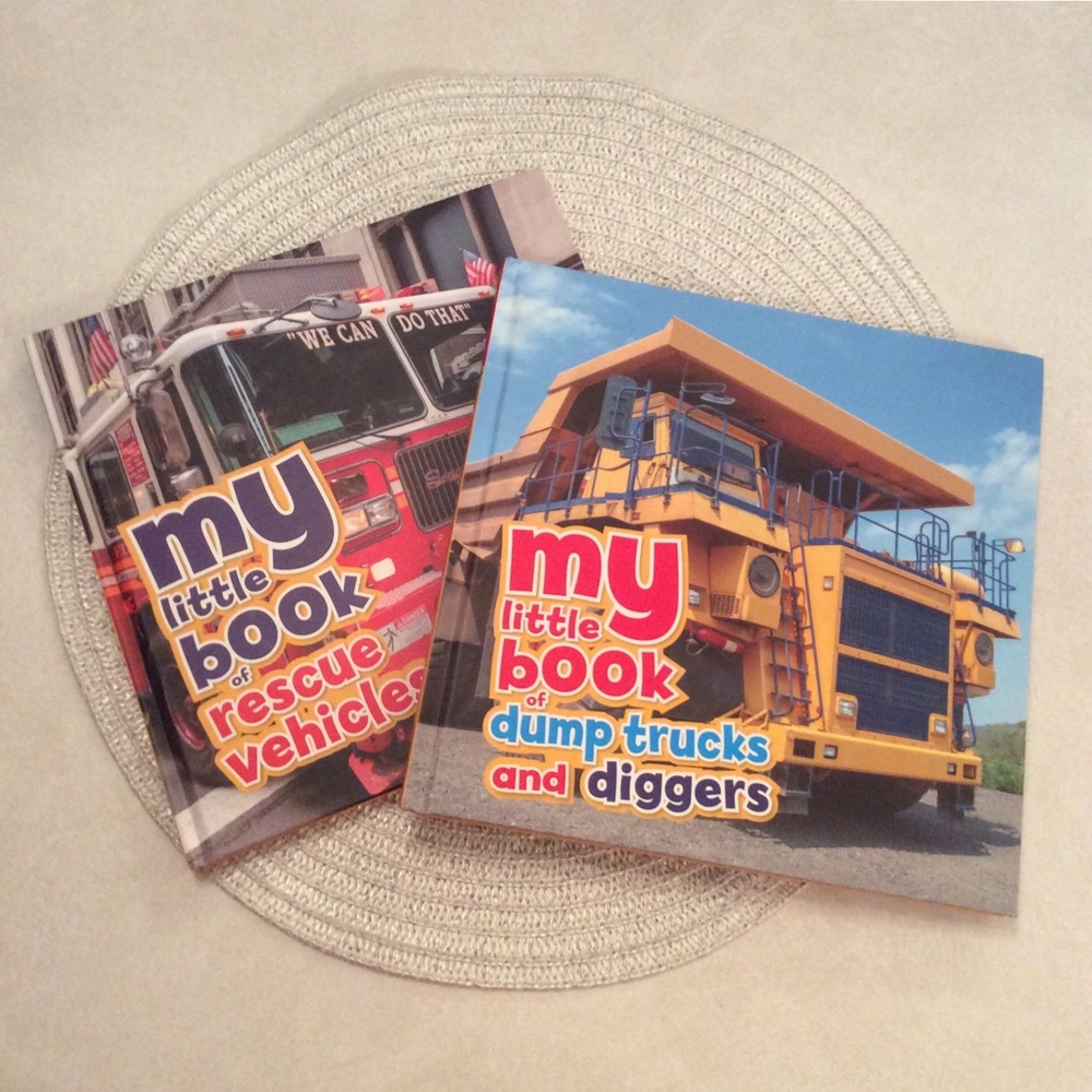 Rescue Vehicles and Dump trucks and Diggers Books